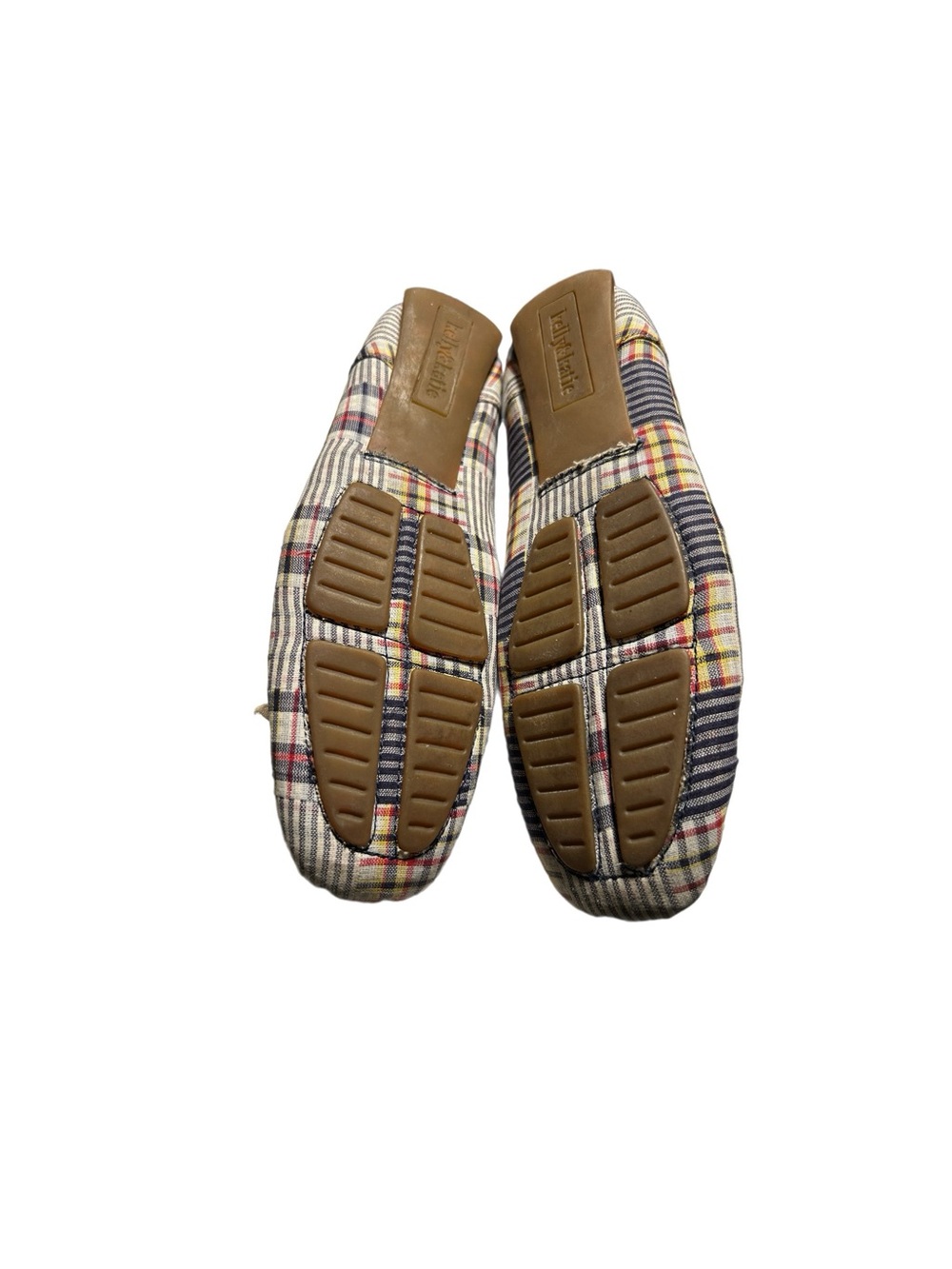 Plaid Leather-Trim Ballet Flats - Brown Plaid - Picture 6 of 6